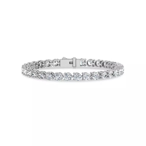 10 ct. tw. Round Lab Grown Diamond Tennis Bracelet in 14k/18k White Gold