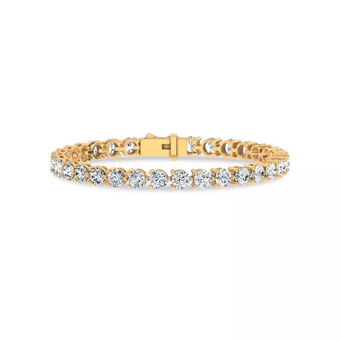 10 ct. tw. Round Lab Grown Diamond Tennis Bracelet in 14k/18k Yellow Gold