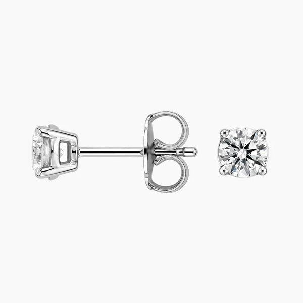14K White Gold Diamond Stud Earrings. 1/2 ct tw G-H/SI